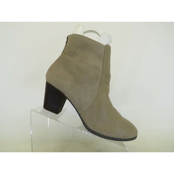 Sole Society Womens Brown Suede Zip Ankle Fashion Boots Bootie Size 11 M - Picture 1 of 11